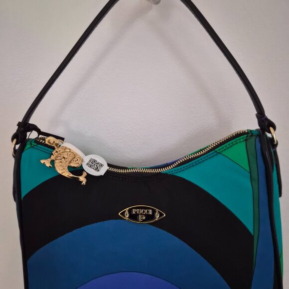 Pucci Yummy Shoulder Leather Trim Bag Multicolor - Picture 15 of 15